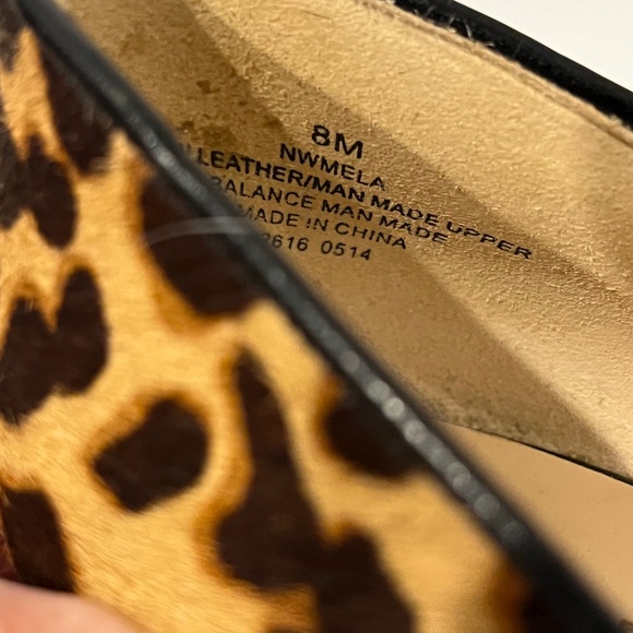 Nine West Leopard Wedges with Black Heel - Size 8 - Picture 7 of 7